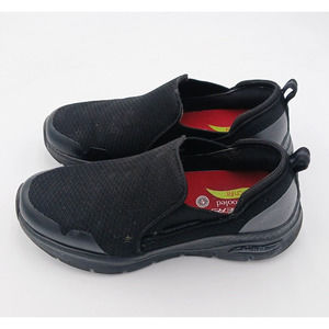 Skechers Relaxed Fit Air-Cooled Memory Foam Black Slip-On Shoes Size‎ 9